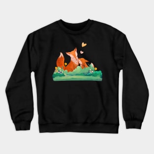 Mama fox loves big Crewneck Sweatshirt